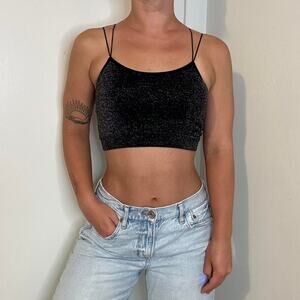 Gilly Hicks Sparkly Black Tank